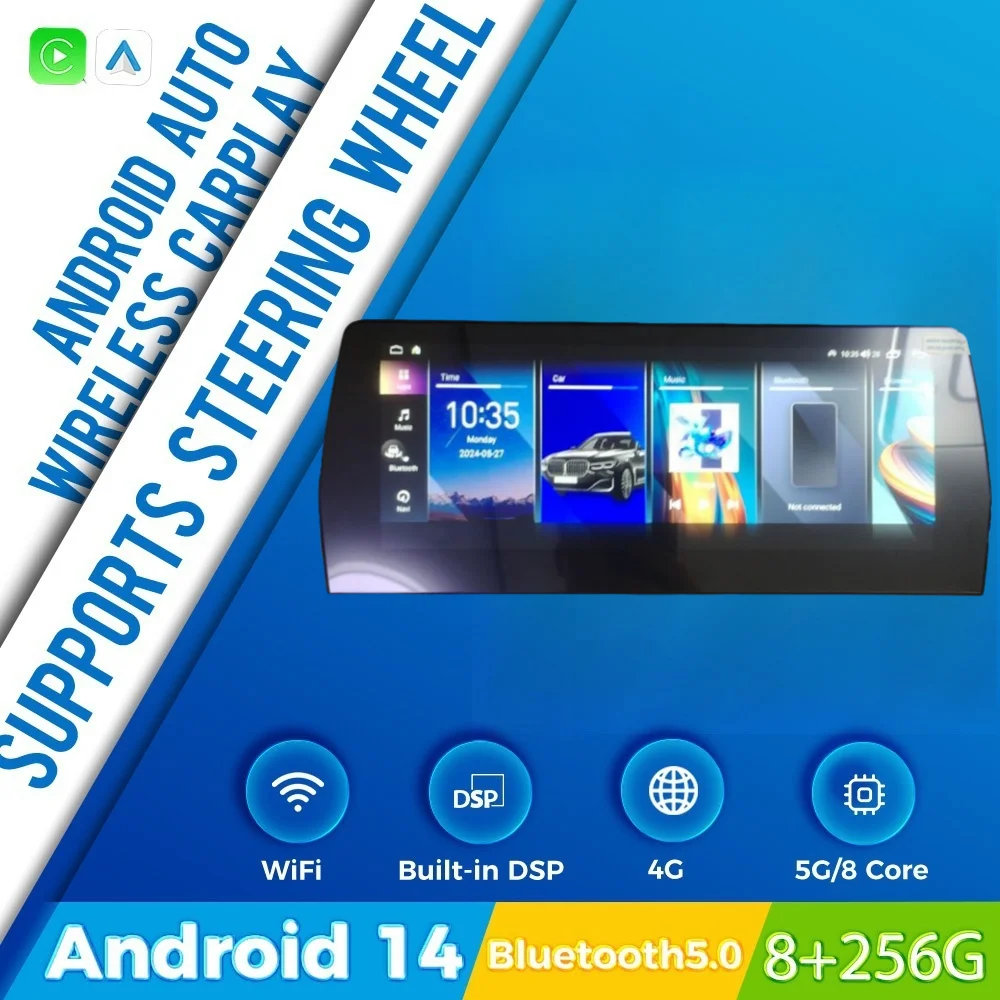 

Android 14.0 для BMW 7 серии E65 E66 2005-2009 Автомобильный радиоприемник Мультимедийный плеер Авто 12,3-дюймовый Carplay HD Сенсорный экран Автомобильный головное устройство