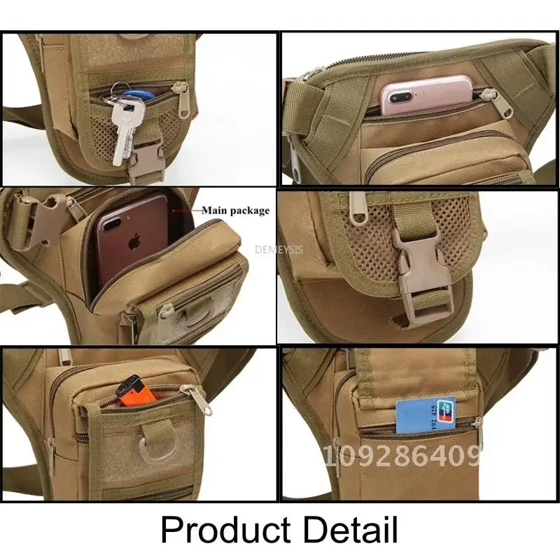 Tactical Leg Bag Outdoor Pack Tool Thigh Hunting Riding Waist Cycling Camping Motorcycle for Bag Hiking