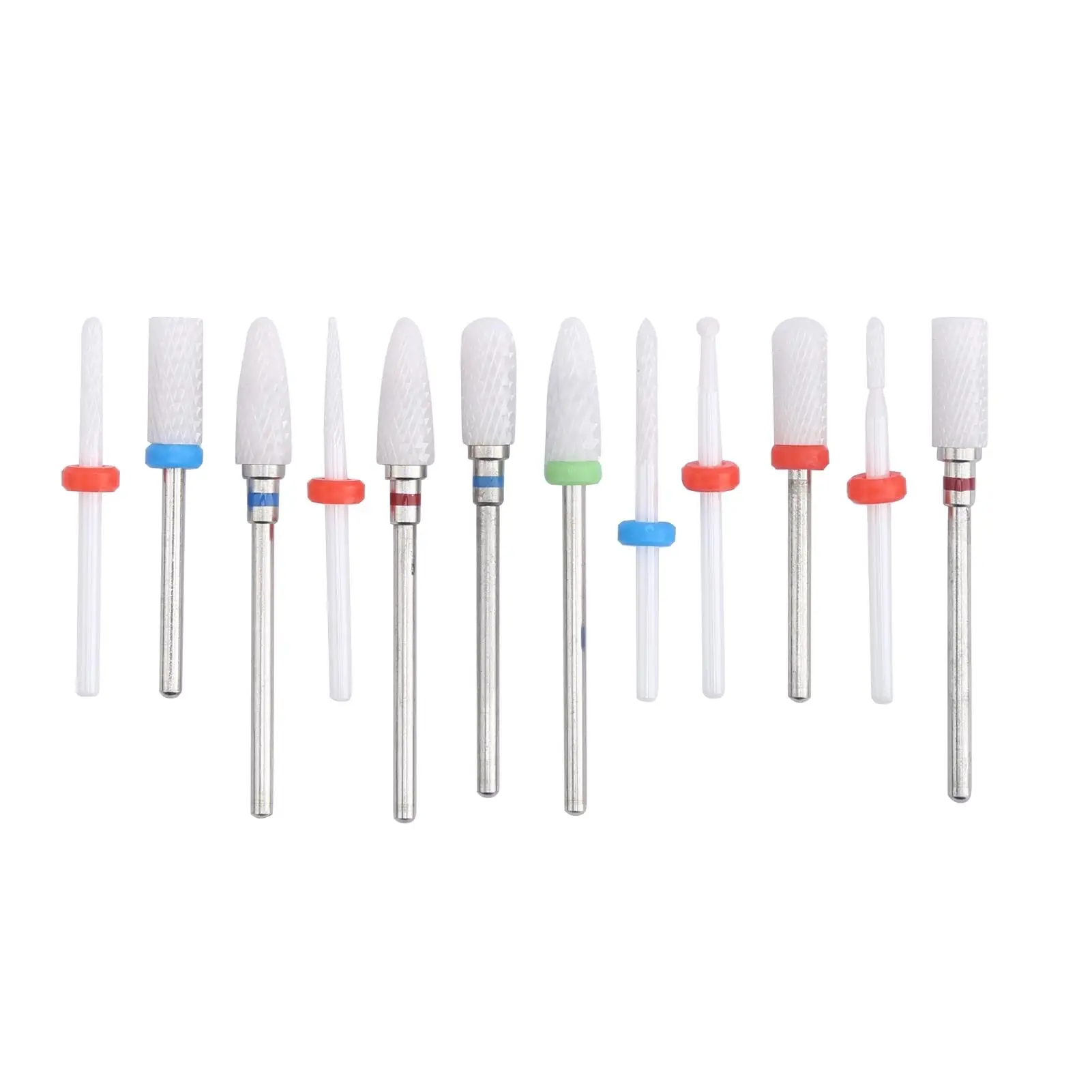 

12pcs Ceramic Milling Cutter Drill Bit Set for Electric Grinding Machine Files Tools