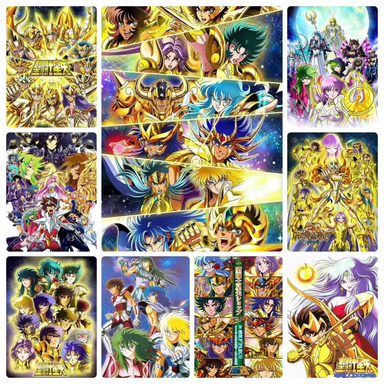 diy聖闘士星矢：聖域の伝説アニメキャラクタージグソーパズル-大人向け-家族アクティビティゲーム-ギフト-ホームデコレーション