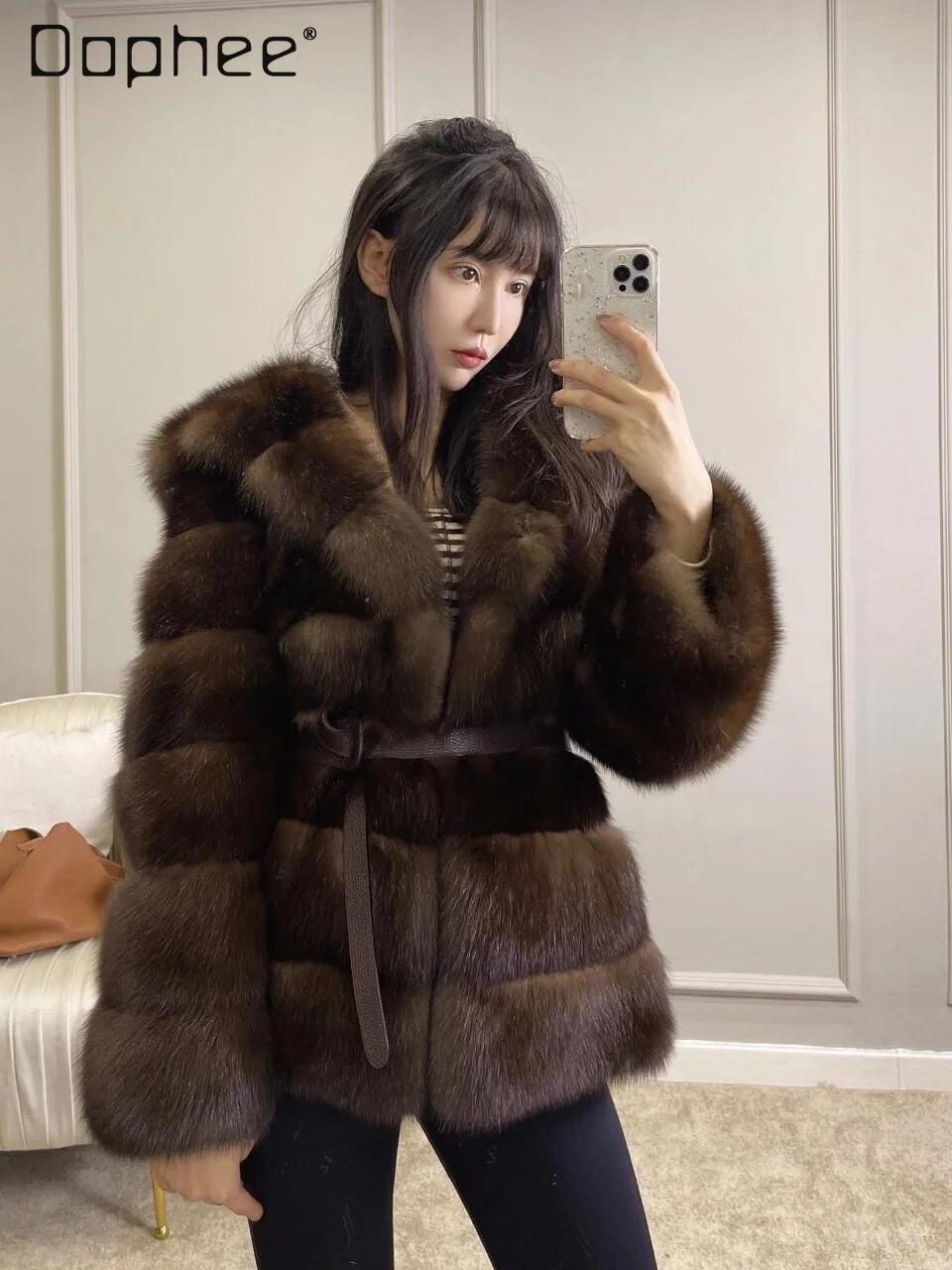 2025 Winter New Heavy Craft High-End Faux Fox Fur Thickened Fur Coat Eco-Friendly Fur Coat Women Fashion Warm Plush Coat Female