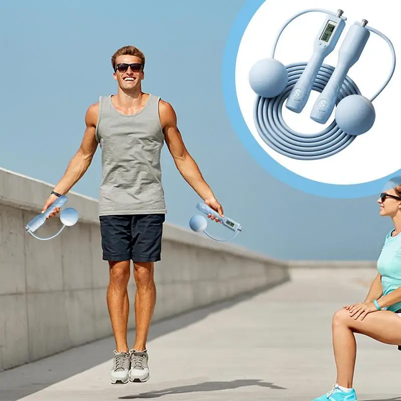 Jump Rope With Counter Accurate Skipping Rope With Counter Jumping Rope For Workout Multipurpose Digital Jump Rope Cordless