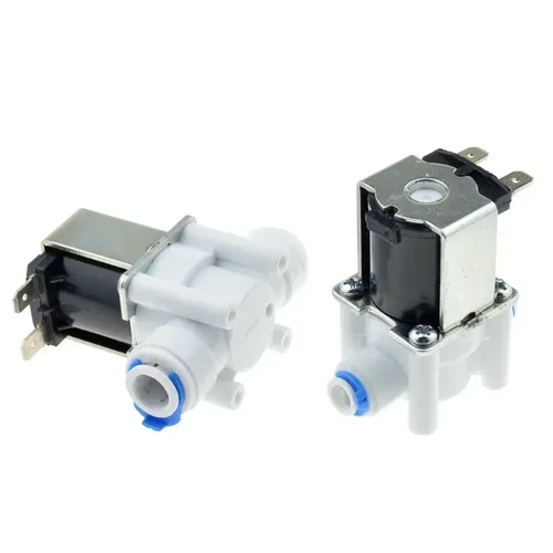 Imagen 2 del producto Válvula Solenoide de plástico eléctrica de 12V, 24V, 220V, Normal cerrada, tubo de manguera de 1/4 "", 3/8"", conexión rápida, sistema de ósmosis inversa de agua RO