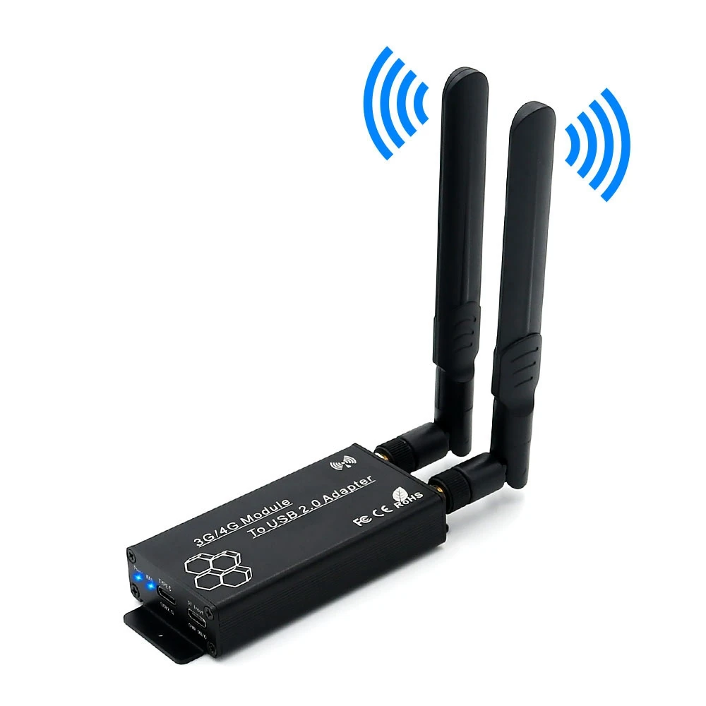 SIM kart yuvası ve WWAN/LTE modülü için yardımcı güç arayüzü ile USB 2.0 (C tipi) adaptörüne NGFF(M.2)