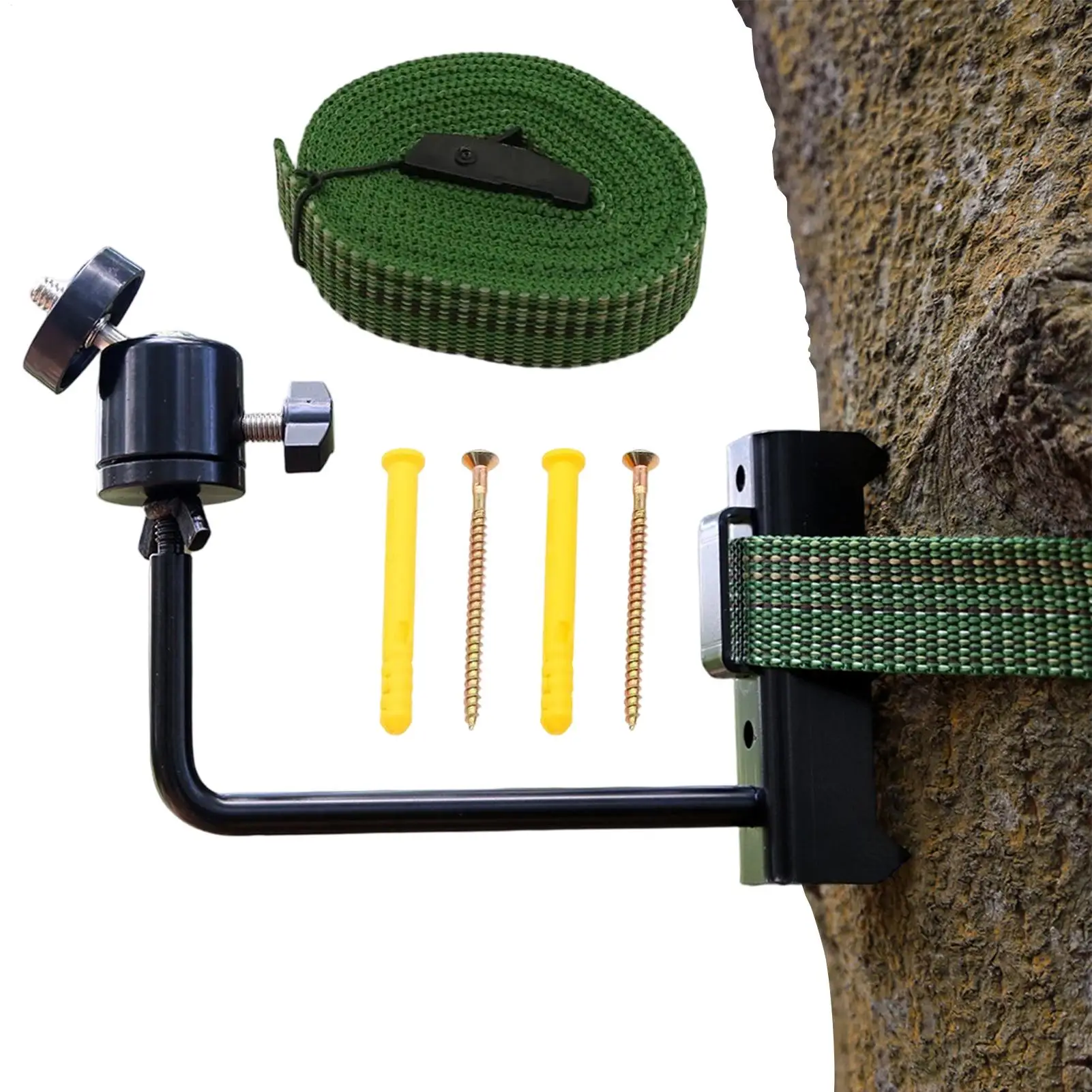 

Wildlife Camera Holder Stable Support Easy Installation Pole Mount Trail Camera Bracket For Professional Ranch Owners Farmers