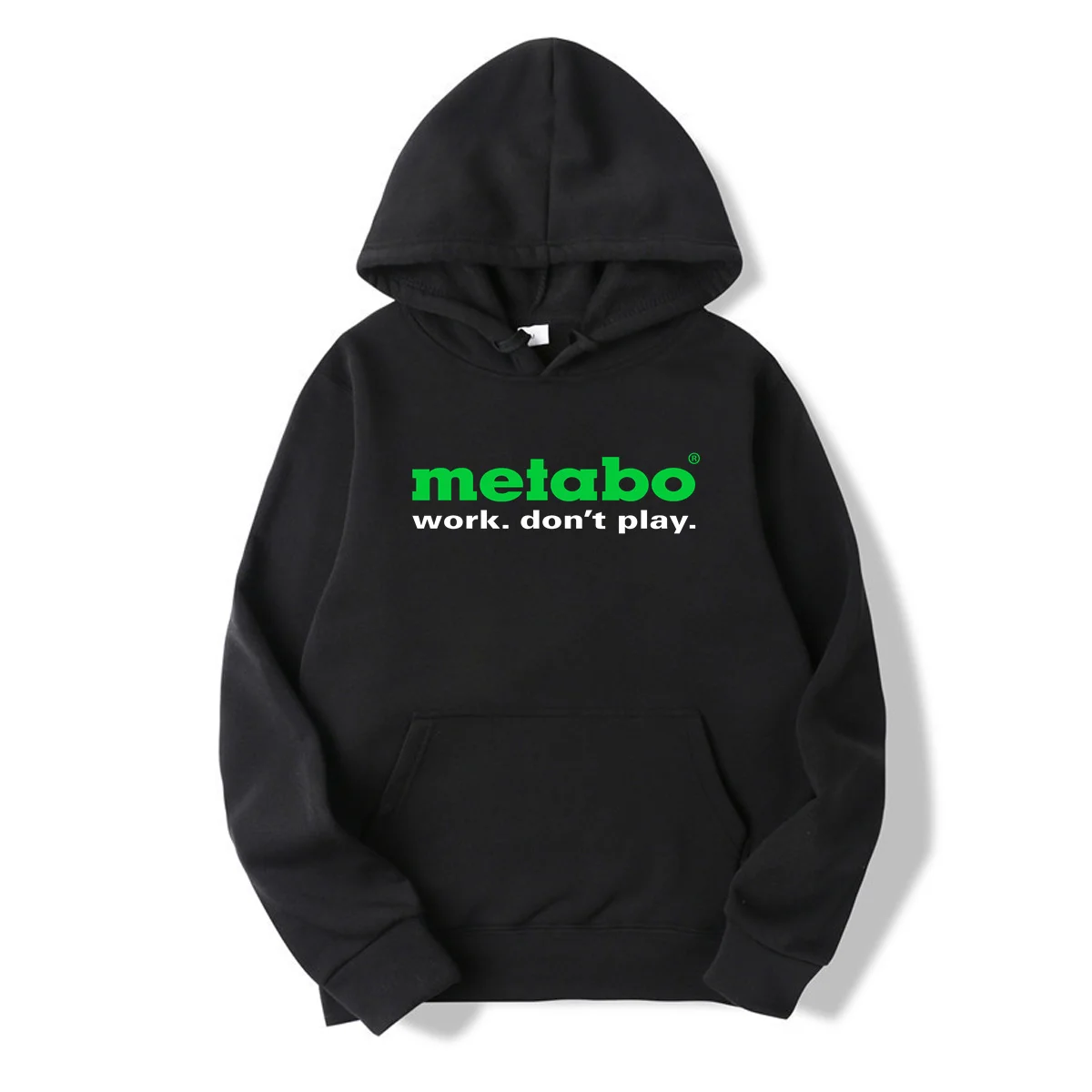 Winter Oversized Essential Men Metabo Logo Work.don't Play. Hoodies Women Thermal Sportswear Long Sleeves Unisex M-5XL