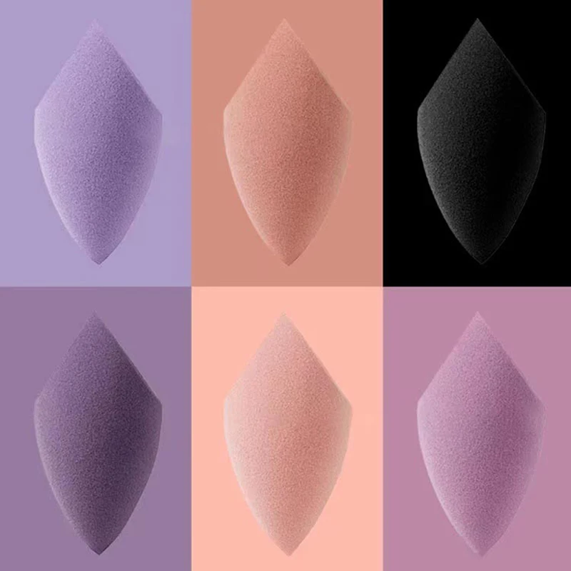 1 Stuk Make-Up Puff Microfiber Fluweel Spons Make-Up Blender Spons Poeder Eivormige Foundation Concealer Crème Gezicht Cosmetisch