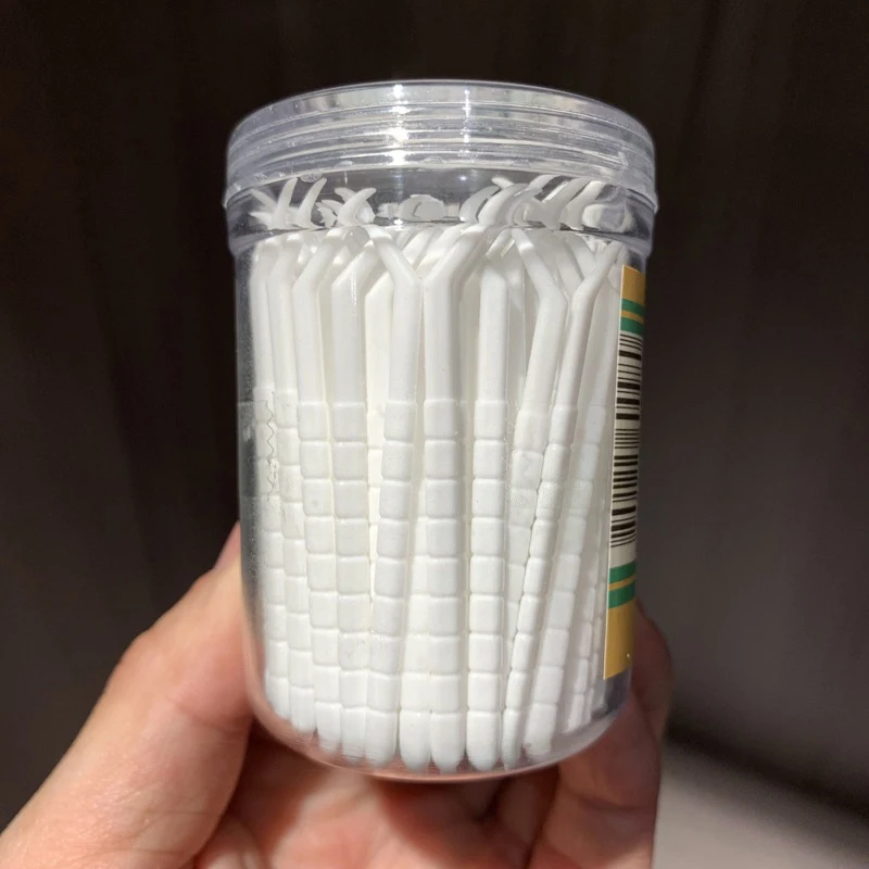 160Pcs Disposable Dental Plastic Oral Hygiene Dental Safety Brush Dental Care Toothpicks Tool With Eco Toothpick Dispenser Soft