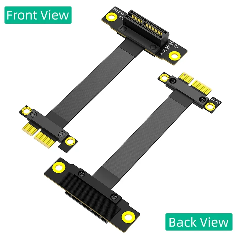 PCIE X1 Extender Riser Cable PCI Express 36Pin GEN3 8G 1X Male to Female 270 Degree Reverse PCI-E Slot Extension Flexible Cable