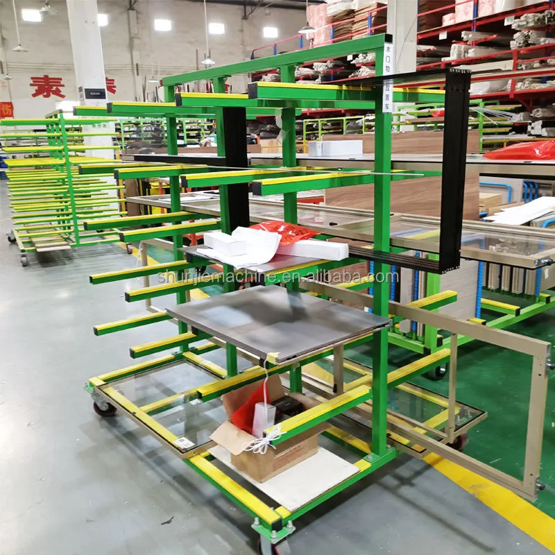 

Loading 1.5 Tons 6-layer Heavy Transport Rack For Warehouse Tube Shelf Storage Cart Door And Window Transportation Dolly