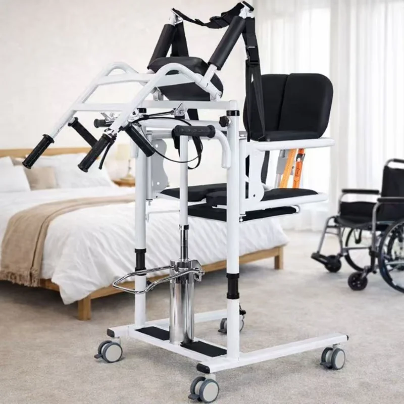 

Home Hydraulic Lift Chair for Bedridden Care, Multi-Function Assist for Paralysis & Elderly | Stable Lifting & Transfer System