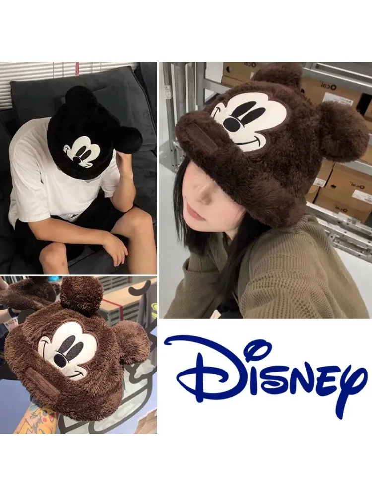 AliExpress Potdemiel Disney Mickey Mouse Plush Hat Anime Earflap Cap Cute Fashion Men Women Couple Cycling Cold Protection Earmuffs Soft Hat Gift