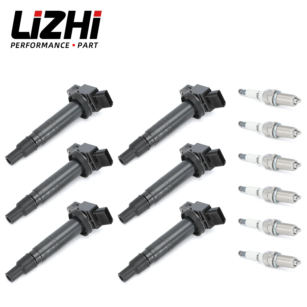 6PCS Ignition Coil + 6PCS Iridium Spark Plug For Toyota 4 Runner Tundra FJ Cruiser Tacoma 4.0L 9091902248 90919A2001