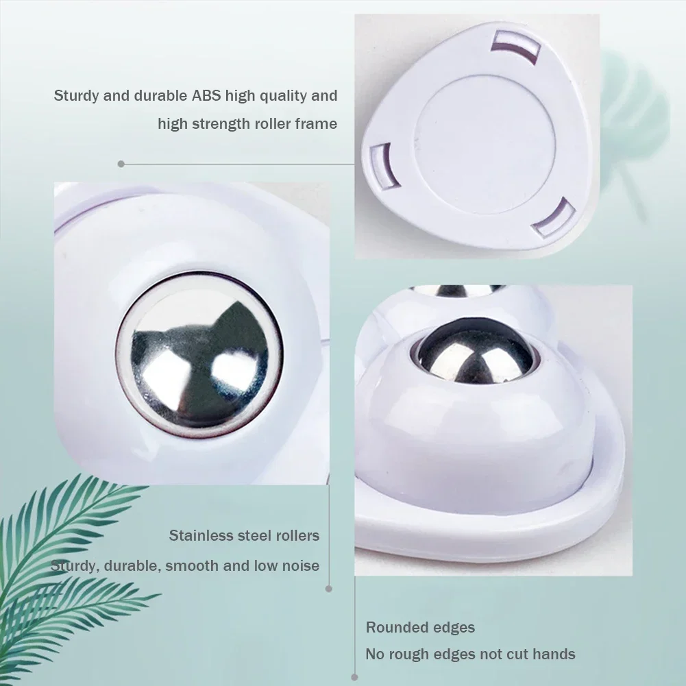 4 Stücke Selbstklebende Universal Riemenscheibe Rotierende Räder Stumm 4 Perlen Kugel Für Box Nachttisch Bewegen Zubehör