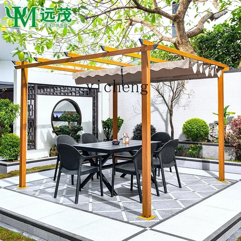 

HYS outdoor grape stand gazebo tent courtyard climbing vine stand swing villa yard awning flower stand pavilion