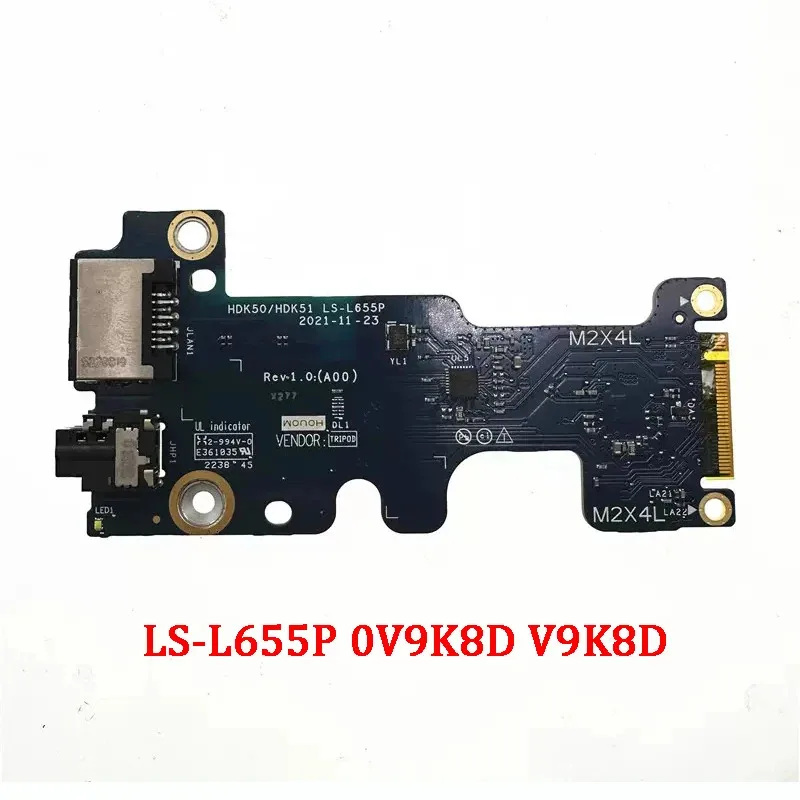 new-genuine-laptop-replace-audio-rj45-board-for-dell-g15-5520-5521-g16-7620-hdk50-hdk51-ls-l655p-0v9k8d-v9k8d