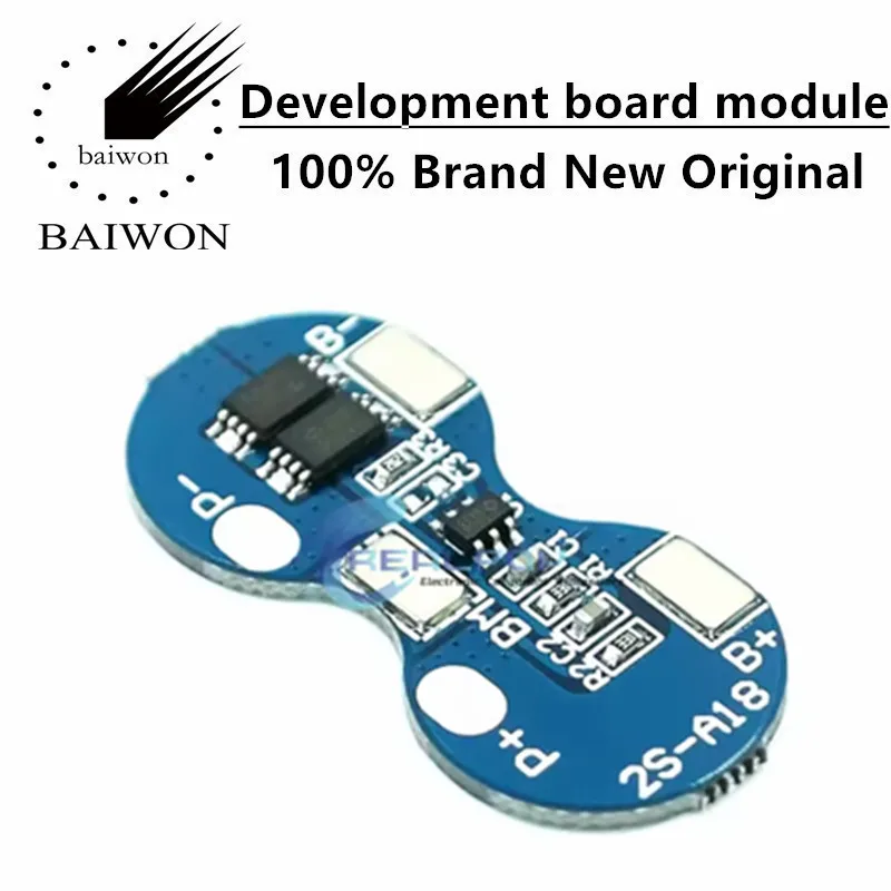 18650 lithium battery overcharge, overdischarge, overcurrent, short circuit charging protection board module 7.4V 2-cell series
