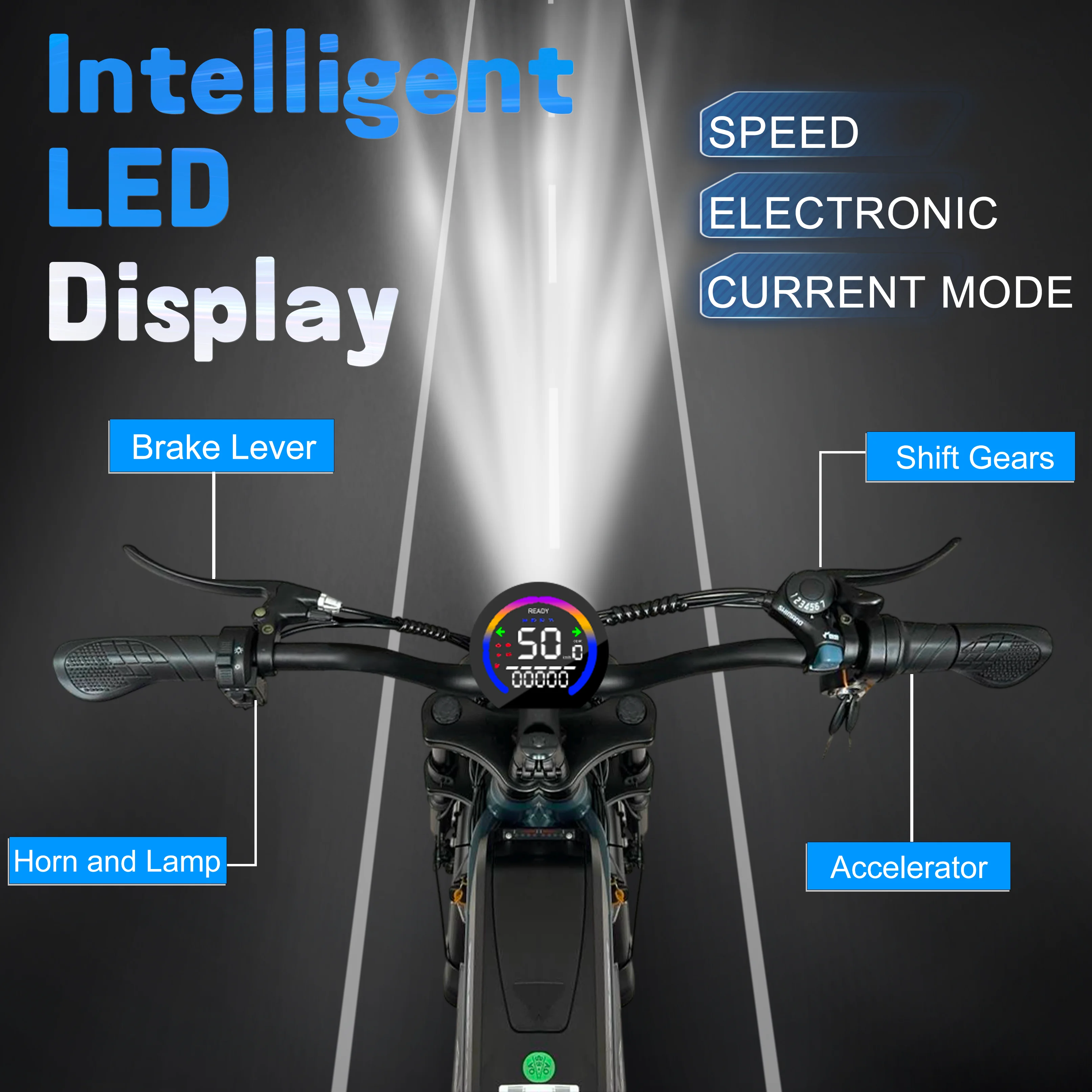 DEEPOWER S7Pro دراجة كهربائية للطرق الوعرة لمحرك 1500 وات وبطارية LG 48 فولت 60 أمبير مع دراجة جبلية جبلية لجميع التضاريس