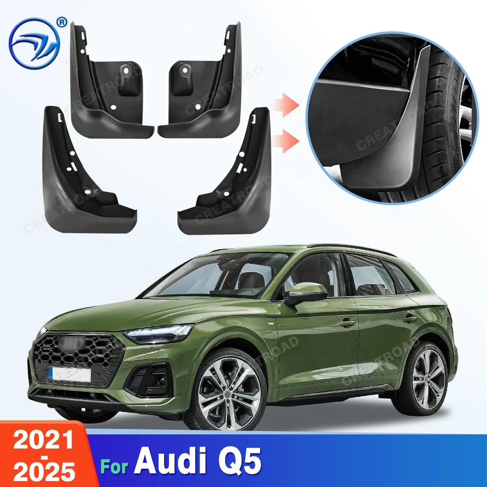 For Audi Q5 2021 2022 2023 2024 2025 Fender Mudflaps Splash Guards Mudguards Mud Flaps Car Accessories