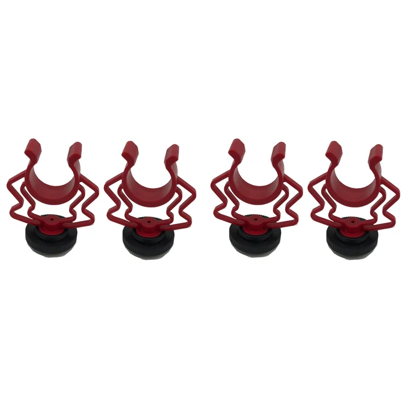 Y19A 4PCS Universal Microphone Wavy Shock Mount Adapter Plastic Microphone Bracket Mount Replacement For Boya By-Mm1