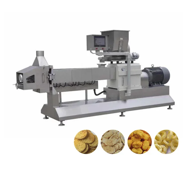 corn rice puffing machinery equipment puff rice cake forming snack corn pop chips production line puffing machine extruder