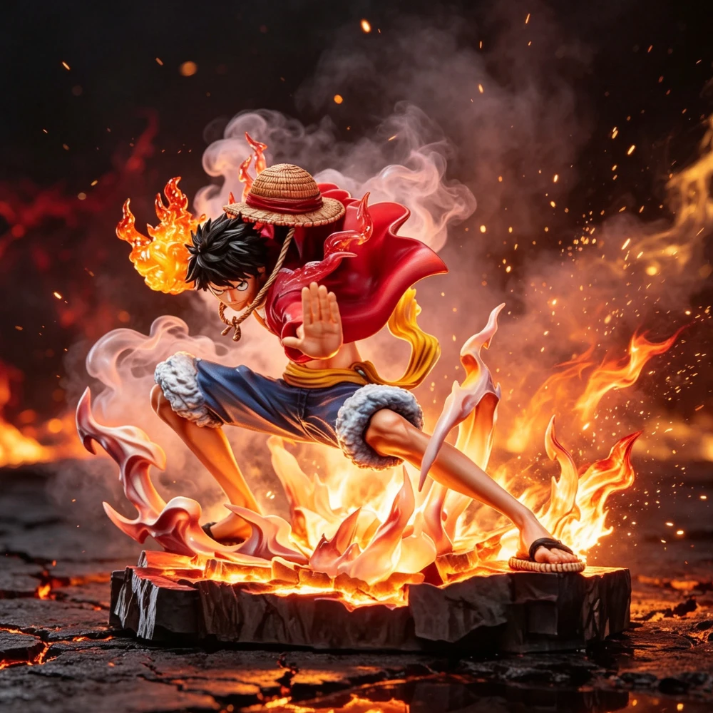 16,5cm/6,5 Zoll Anime ONE PIECE Figur Luffy Actionfiguren PVC Sammlermodell Spielzeug für Geschenke