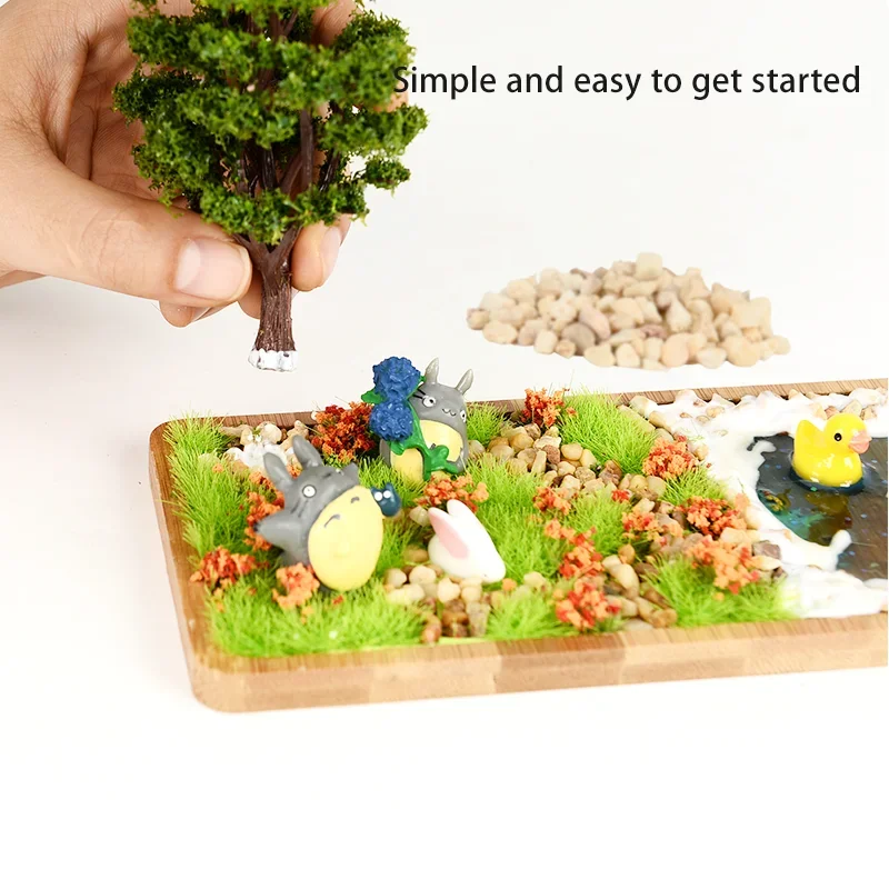 DIY Fairy Garden Accessories, Resin Animal Figurines Set Duck Rabbit Frog for Miniature Landscape Dollhouse Scenery Home Decor