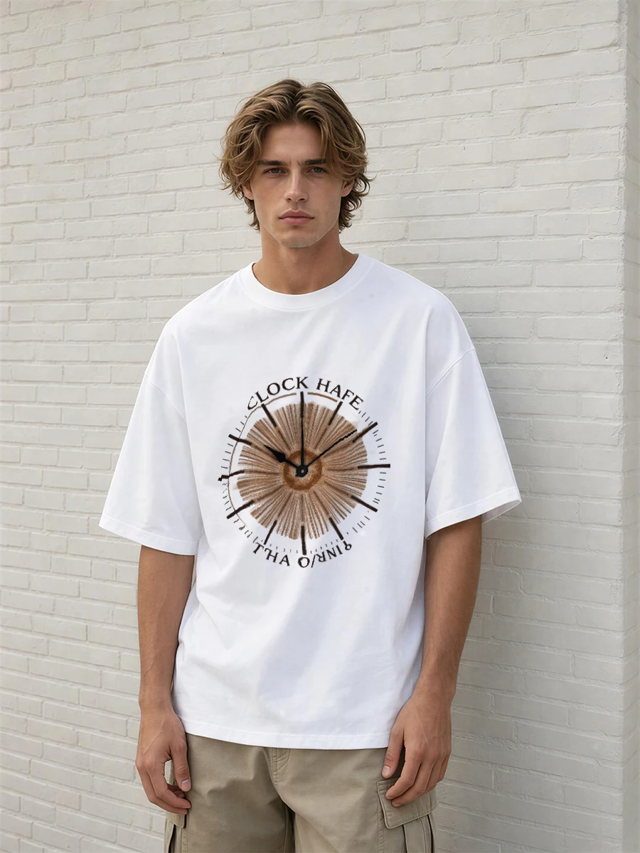 T Shirt Men Logo Print Brand N - Streetwear Brand Logo Design recension och pris