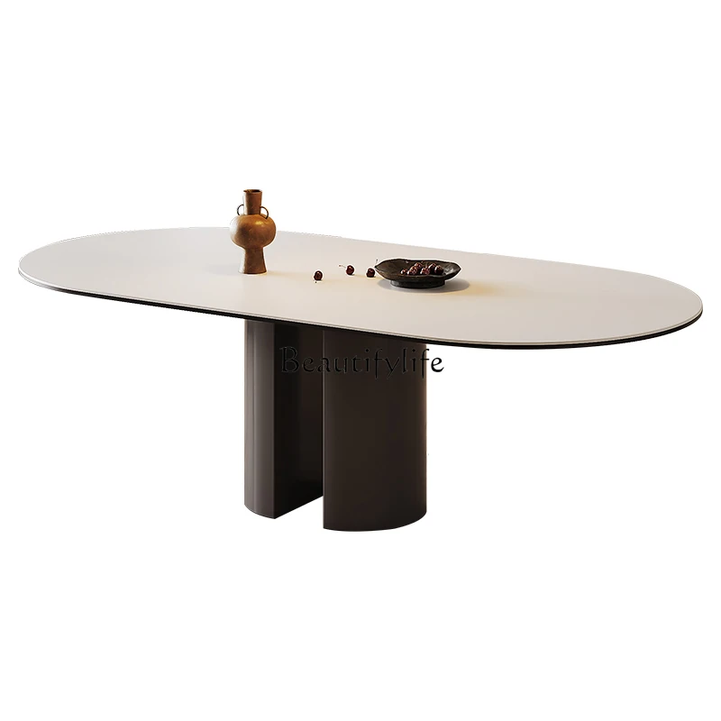 

Slate dining table Minimalist light luxury Italian simple household small apartment eating table