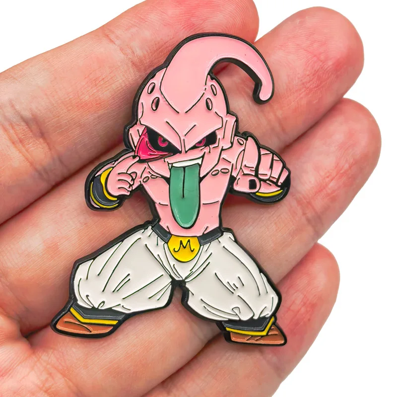 Значок-брошь Majin Buu (Драгонболл Z) в стиле аниме и манги, японский значок для сумок, рюкзаков, одежды, лацканов, ACG, косплей, подарок, декор