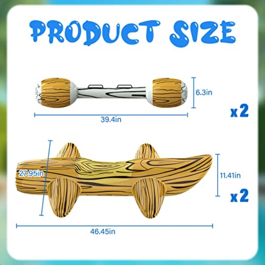 Pool Floats Games Toys Iatable Raft Pool Toys for Ages 812 Adults Joust Iatable Logs Battle Game for Family Swimming Pool Float