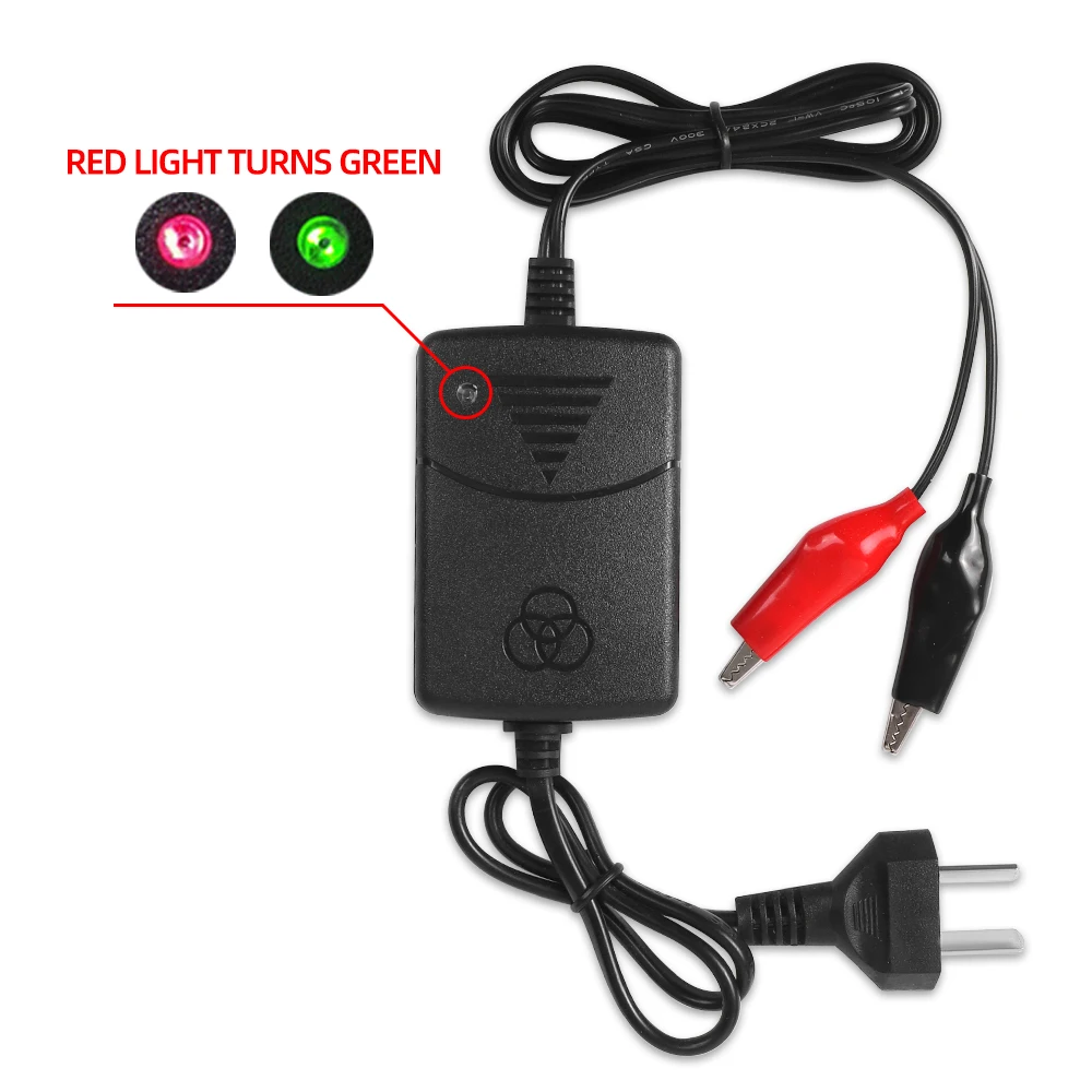 12V 1.3A Motorcycle Charger Smart Toy Car Power Charging Adapter For Rechargeable AGM Gel Lead Acid Battery 5AH 7AH 9AH 12AH