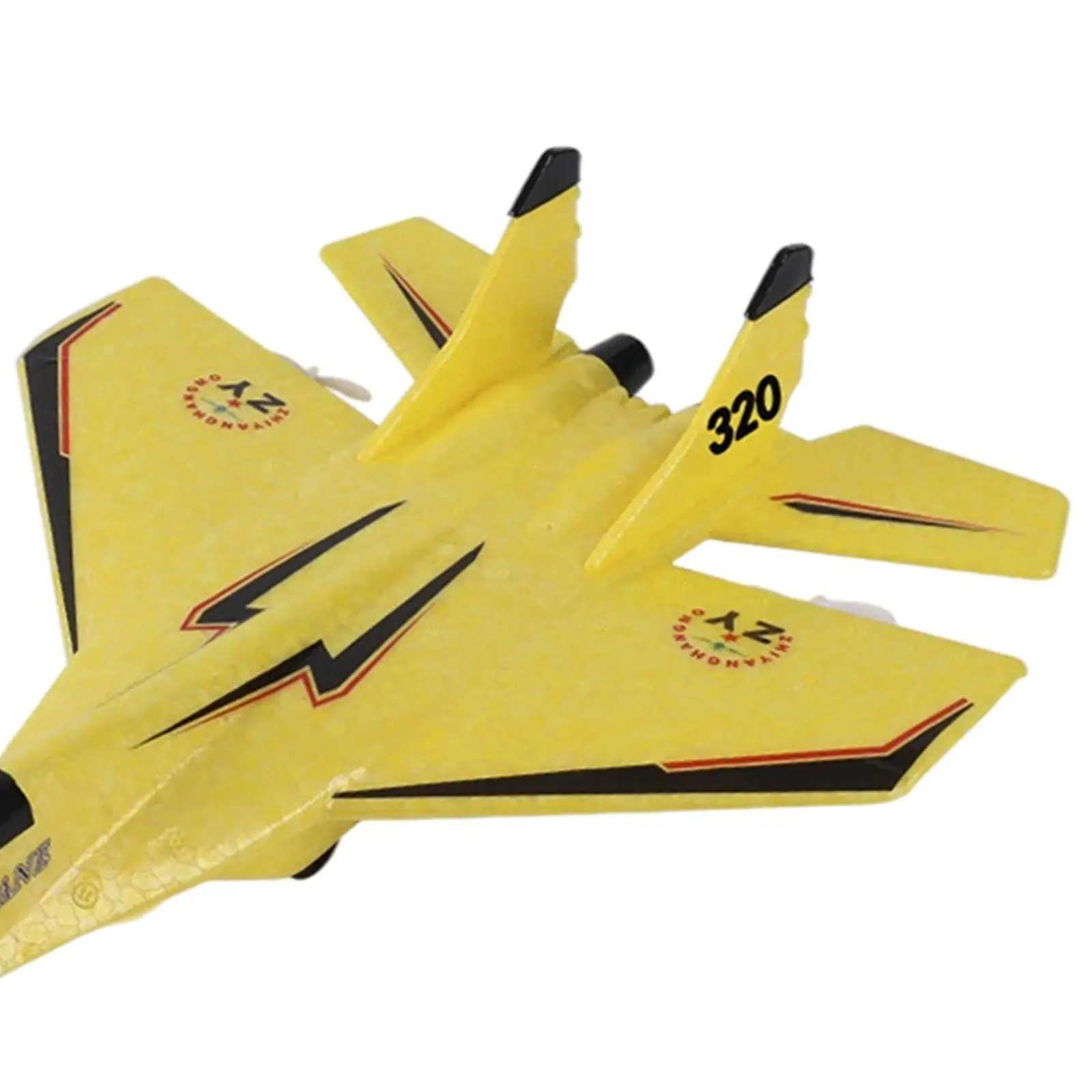 Fixed Wing Aircraft Remote Control Aircraft Model with Flash Light 2 Channels Anti Collision RC Plane Toy Age 8-12 Ready to Fly