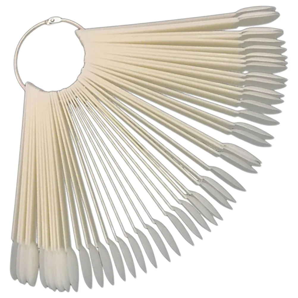 

50Pcs Nail Art Color Display Sticks Sturdy Nail Tip Color Display Polish Practice Nails Supplies Nails Supply Manicure Supplies