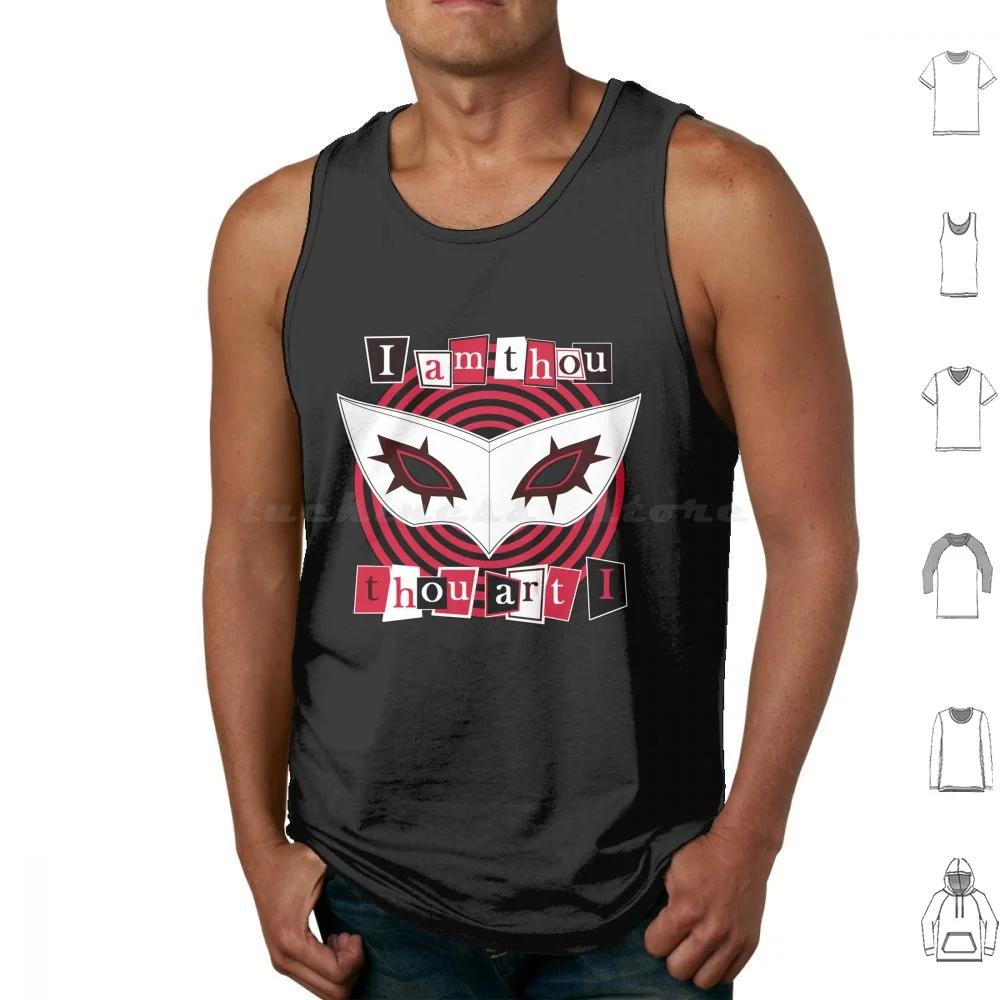 I Am Thou Tank Tops Print Cotton P5 Joker P5r Phantom Thieves Hero Gaming Video Games Video Games Ebird14