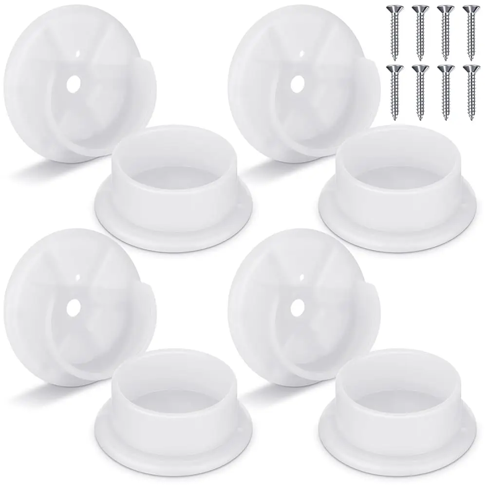 

Plastic Closet Pole Socket White Closet Rod Holders Rod Bracket Shower Holders Wardrobe Tube Support For Bathroom Ain Clothing