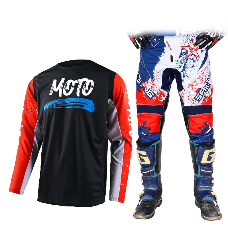 Motocross Jersey Pant Kits Mens Kits Women's MX ATV Enduro Dirt Bike Combo racing suit Enduro mountain Downhill Trail