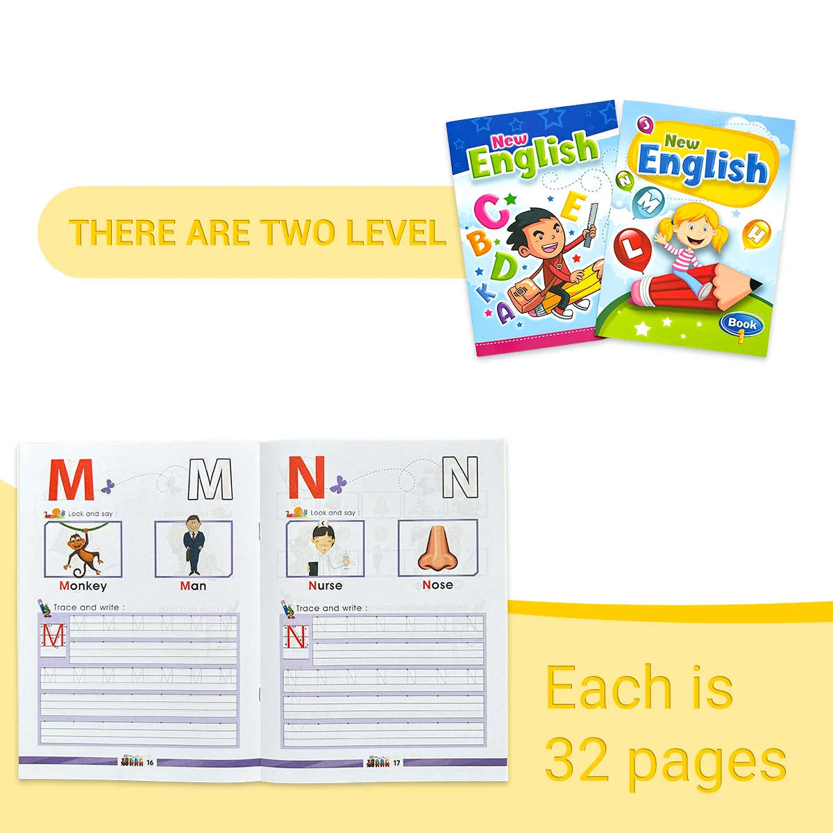 مجموعة من كتابين جديدين لتتبع - مراجعة Kids Early Education Books وسعره
