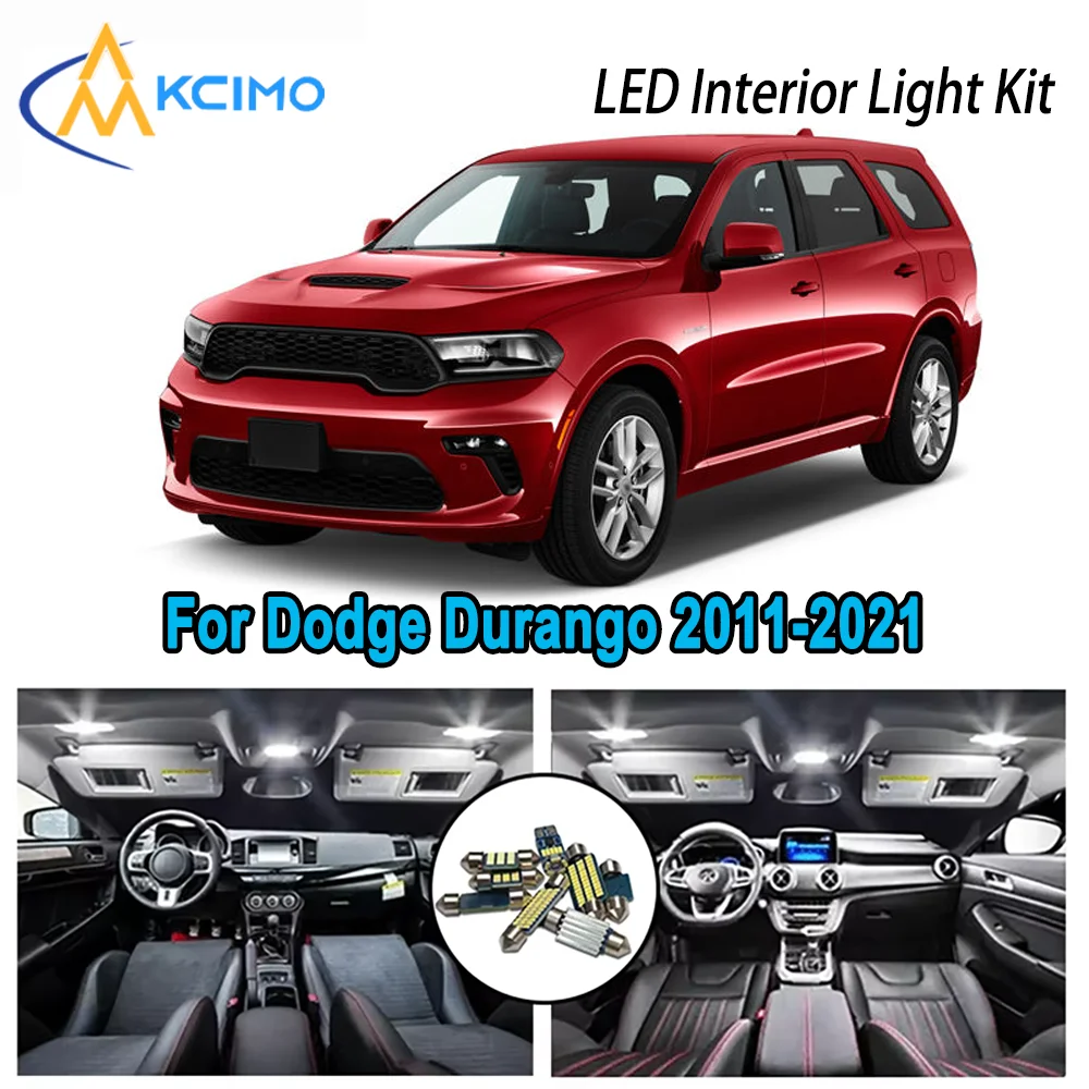 

High-Quality LED Interior Kit for Dodge Durango 2011-2021 2012 2013 2014 2015 Premium Error-Free Dome Map Trunk Automotive Lamps