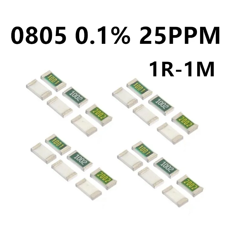 Новый SMD Резистор 0805 0.1% 6,2 K 6,8 K 7,5 K 8,2 K 9,1 K 10K 11K 12K 13K 15K 16K 18K 20K 22K 24K 27K 30, 20 шт./партия K 33K 36K 39K 43K