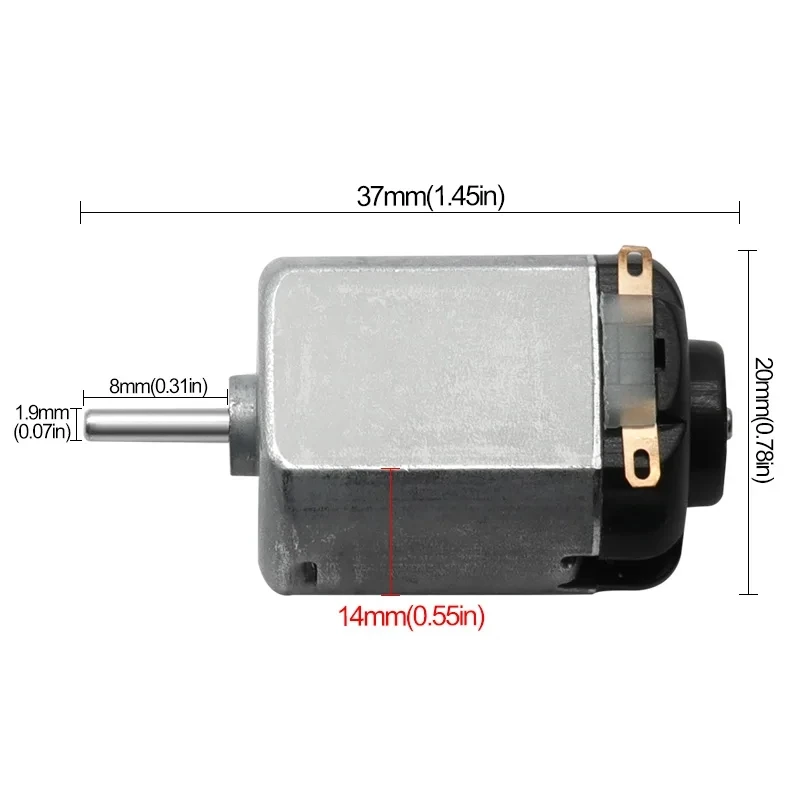Imagem -06 - Pequeno Motor em Miniatura para Ventiladores de Bricolage Micro Motor Motor de Quatro Rodas Brinquedos Elétricos Experimentos Científicos dc 3v Pcs 130