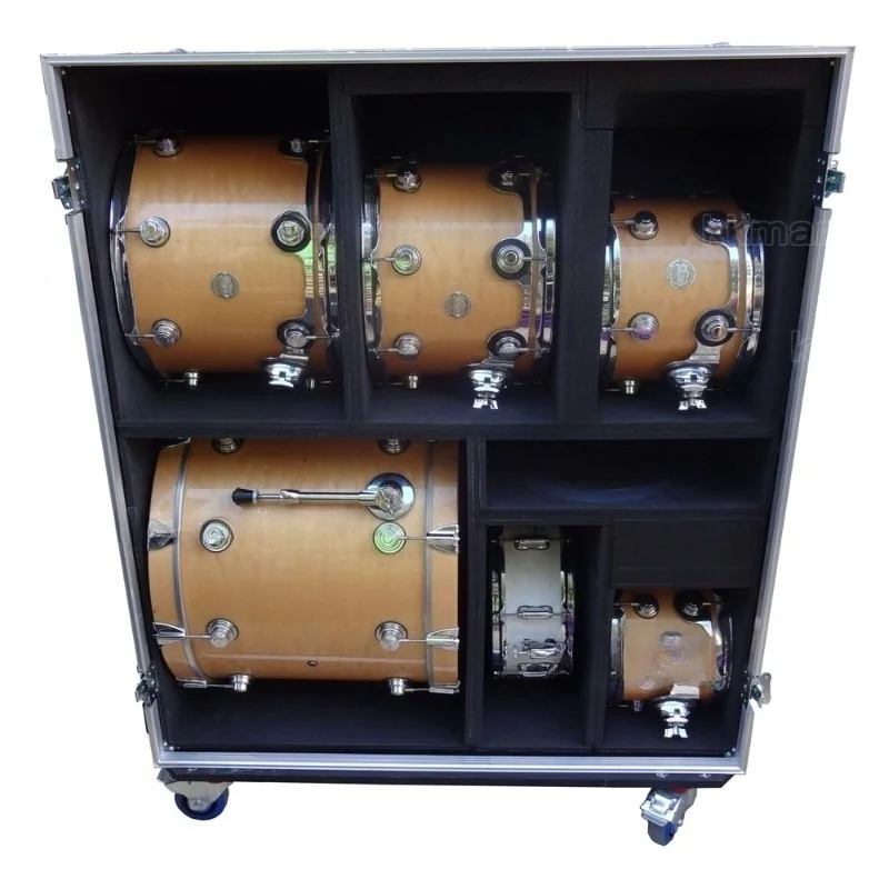 Standard Kit Drum Flight Case with 7 compartments