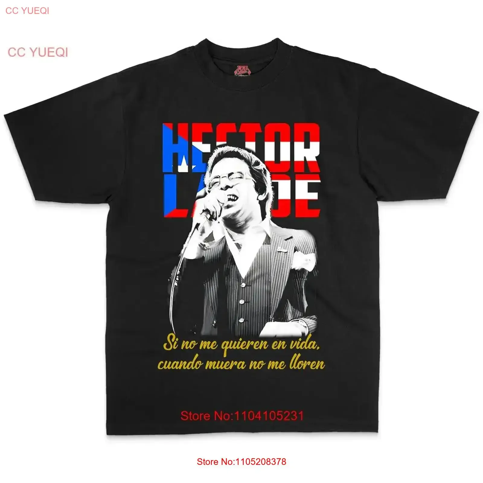 hector lavoe T Shirt vintage Washed homme Stylish fashion Slightly designer clothes Stretched streetwear Casual Comfortable
