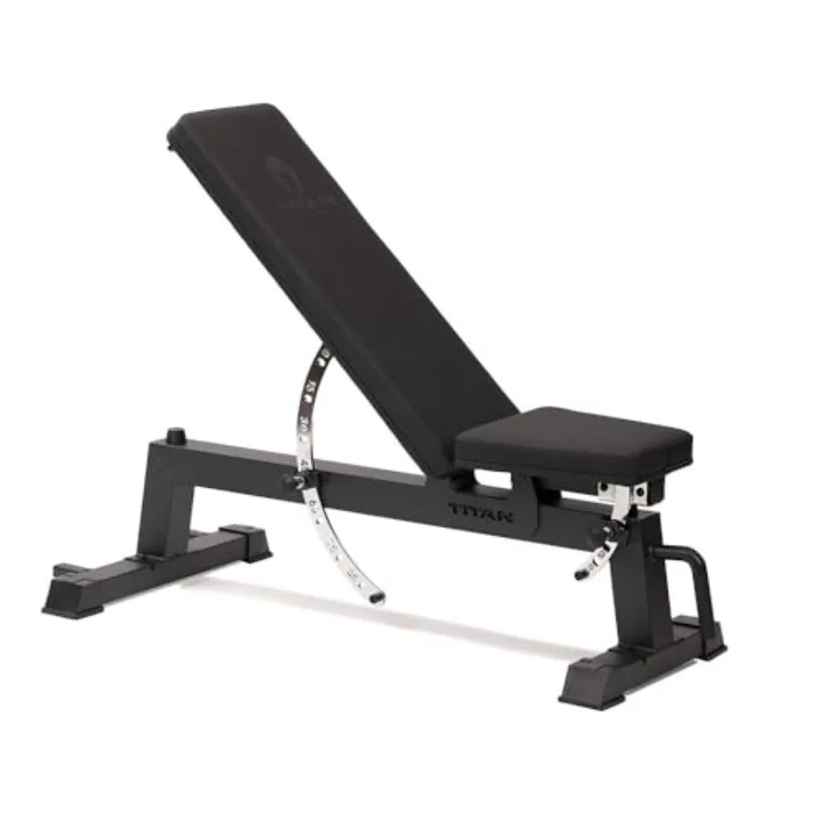 

Регулируемая скамья Titan Fitness Performance Series, емкость 650 фунтов, черная отделка, универсальная универсальная скамья для домашнего спортзала, тяжелой атлетики