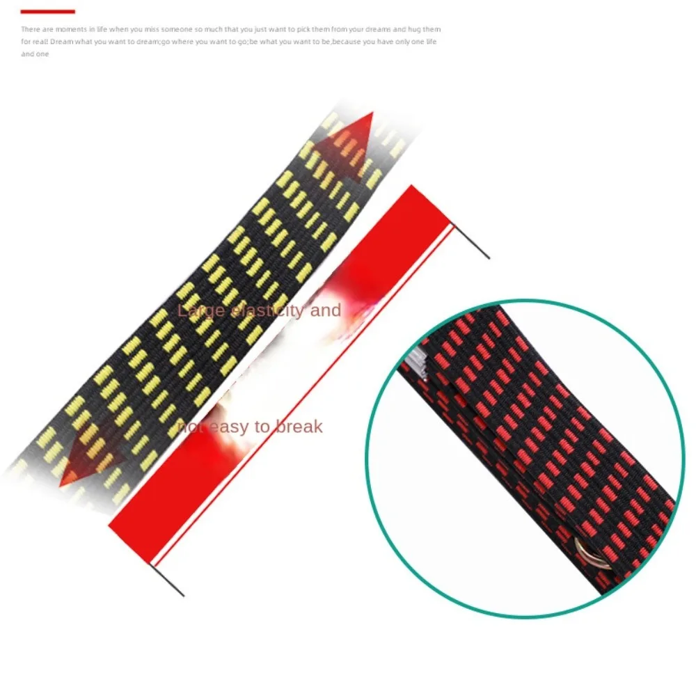 Fashion Elastics Rubber Luggage Rope Black Red Yellow 3M*3CM Luggage Roof Rack Fixed Band Travel