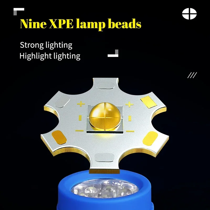 Portable LED Mini Children's Flashlight Strong Lighting Using 3 Batteries Fixed Focus Pocket Outdoor Waterproof Camping Torch