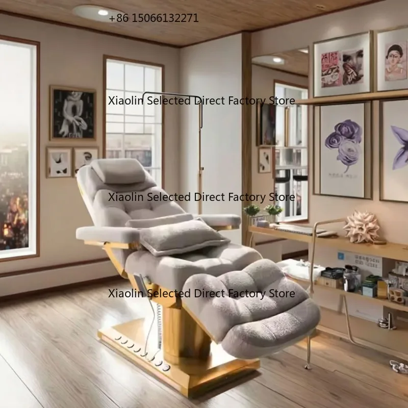 Modern Electric Lash And Facial Bed Salon Furniture Massage Table with Vibrator Function for Comfortable Treatments