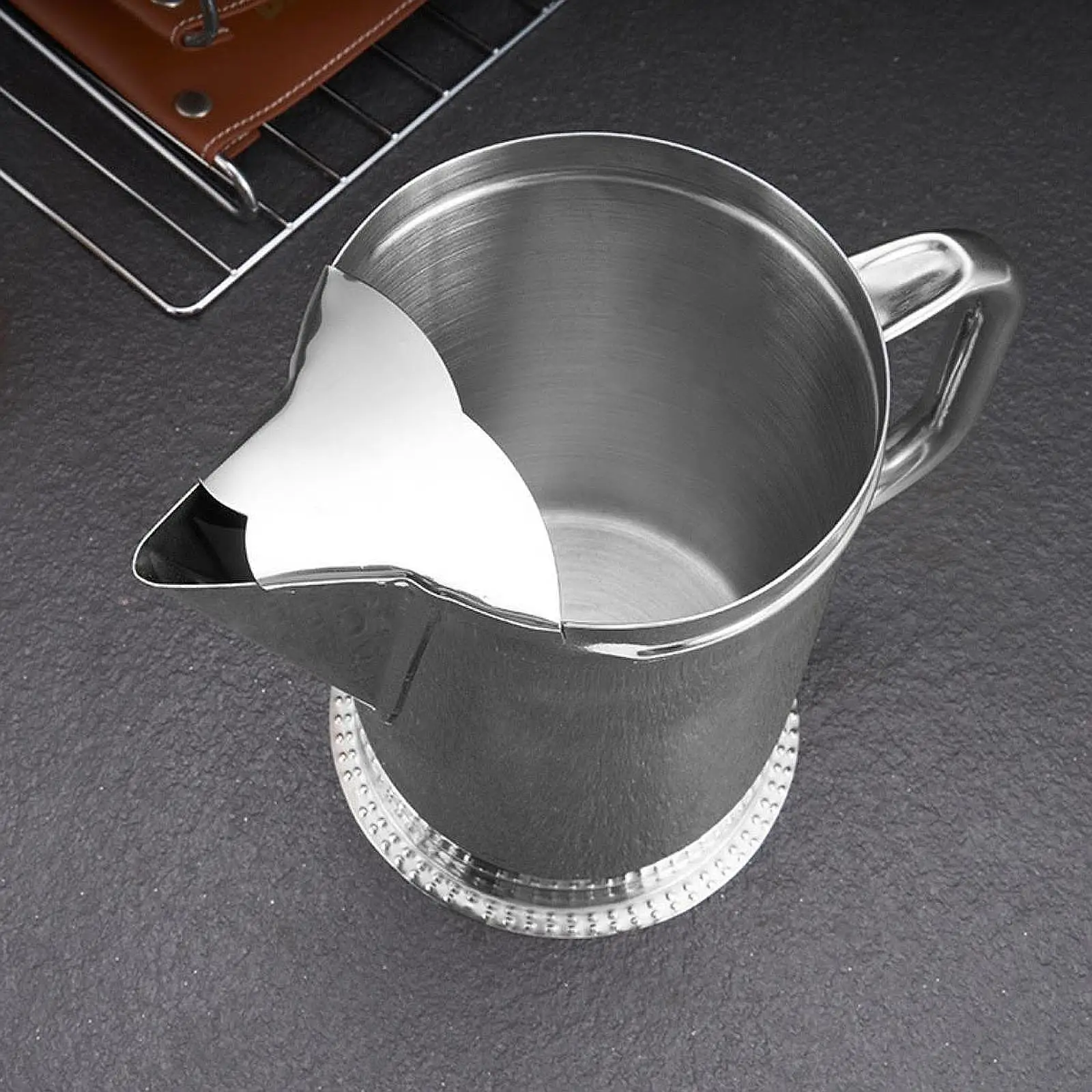 

Coffee Maker Stainless Steel Water Pitcher Easy to Use Coffee Bar Supplies