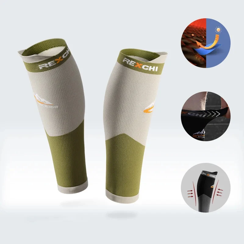 Sports Leg Protectors Calf Sleeves, Compression Support for Basketball Football Running, Men Women Knee Ankle Guard for Fitness