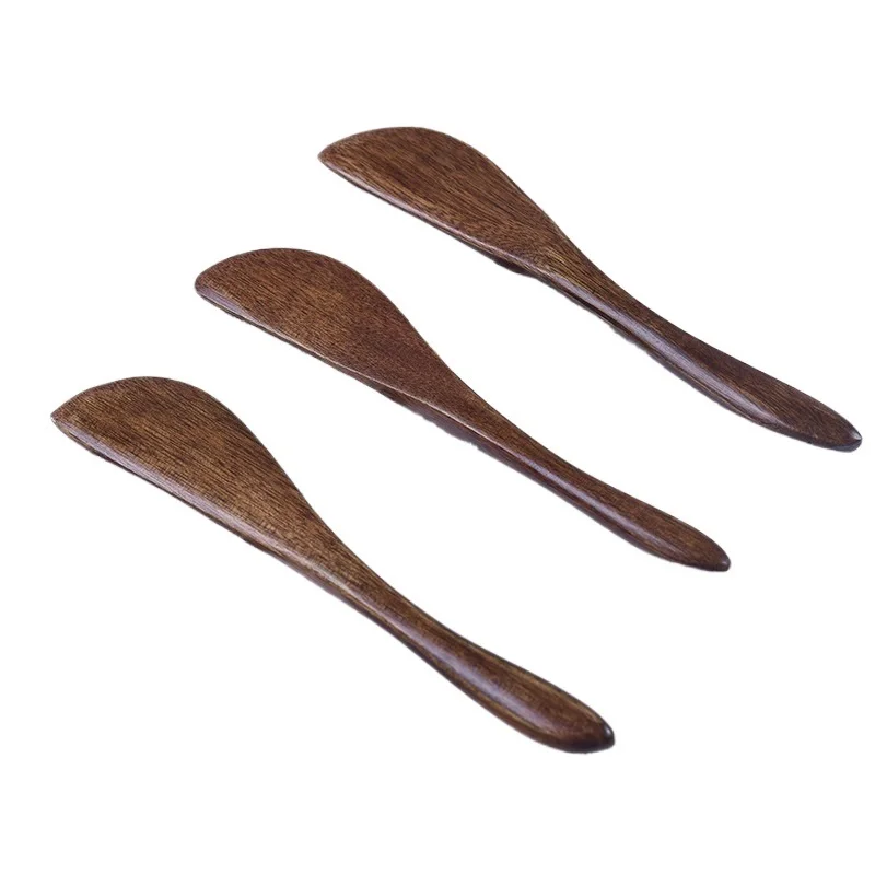 10PCS 15*2.5cm Wood cutlery wooden butter knife butter knife cheese smear jam cake knife Bakeware